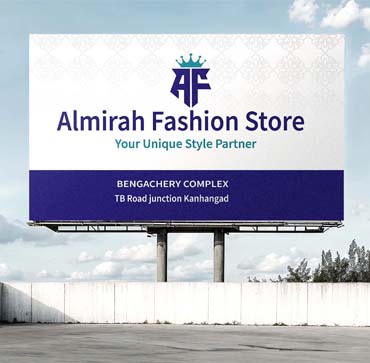 Home sign board for branding textile